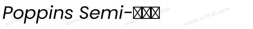 Poppins Semi字体转换